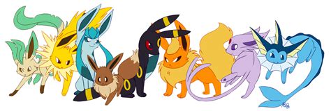 Eevee family by Kilala04 on DeviantArt