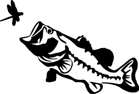 The Big Mouth Largemouth Bass Freshwater Fish wall decal will look great in that man cave, cabin ...