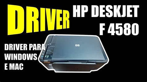 HP DeskJet F4580 #hp #drive #driver - YouTube