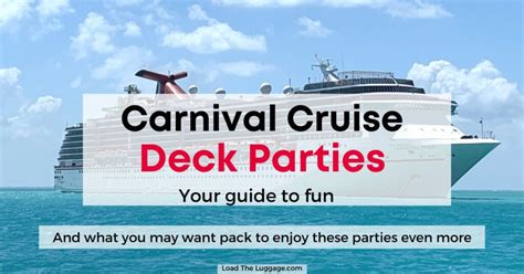 Carnival Cruise Deck Parties: Your Guide to Fun! - Load the Luggage