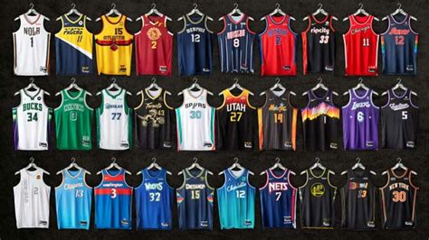 NBA lança novos uniformes dos 30 times para celebrar os 75 anos da liga ...