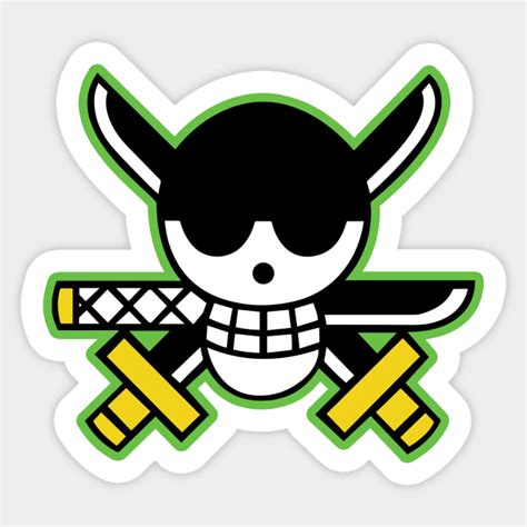 Roronoa Zoro Pirates Logo - Roronoa Zoro - Sticker | TeePublic