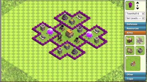 [COC] TH6 Hybrid Base: Trophy/Loot Base Layout - Clash Of Clans [COC ...