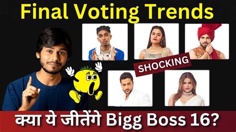 Bigg Boss 16 Final Voting Trends क्या ये जीतेंगे Bigg Boss 16? - YouTube