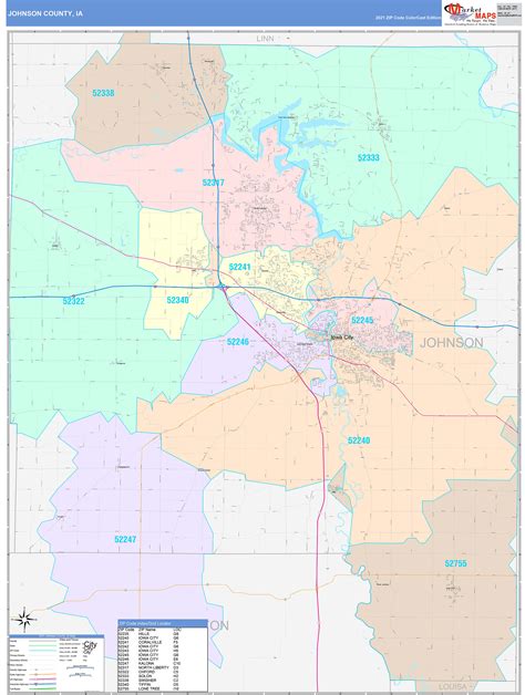 Explore Johnson County, Iowa With The Johnson County Map - World Map ...