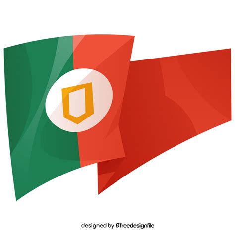 Portugal flag clipart vector free download