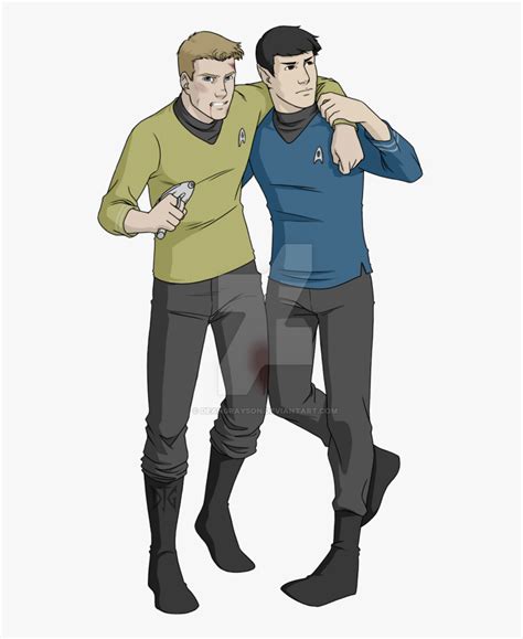 Kirk X Spock Fanart, HD Png Download , Transparent Png Image - PNGitem