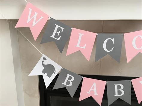 Welcome Baby Banner Baby Shower Banner Baby Sprinkle Baby - Etsy