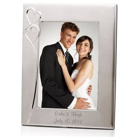 Personalized Wedding Romance Silver 8x10 Picture Frame