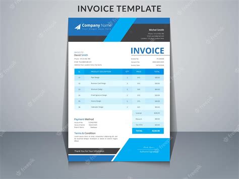 Premium Vector | Invoice template or bill payment or order form design ...