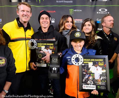 Freestyle Legend Brian Deegan and his son Haiden were honored by the Legends and Heroes at Anaheim 1