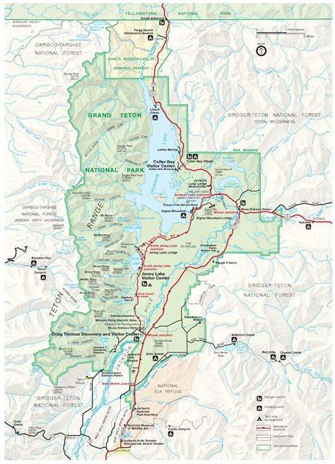 Grand teton national park map | Grand teton national park, Grand teton ...