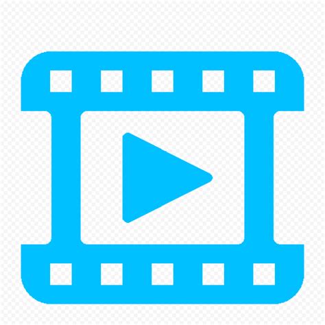 Video Play, Watch Player Blue Icon PNG Image | Citypng