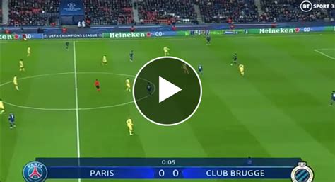 PSG Vs Club Brugge LIVE MATCH Updates! - MySportDab