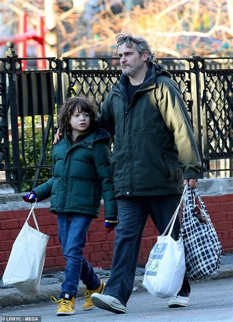 Joaquin Phoenix puts protective arm around onscreen son on the NYC set ...