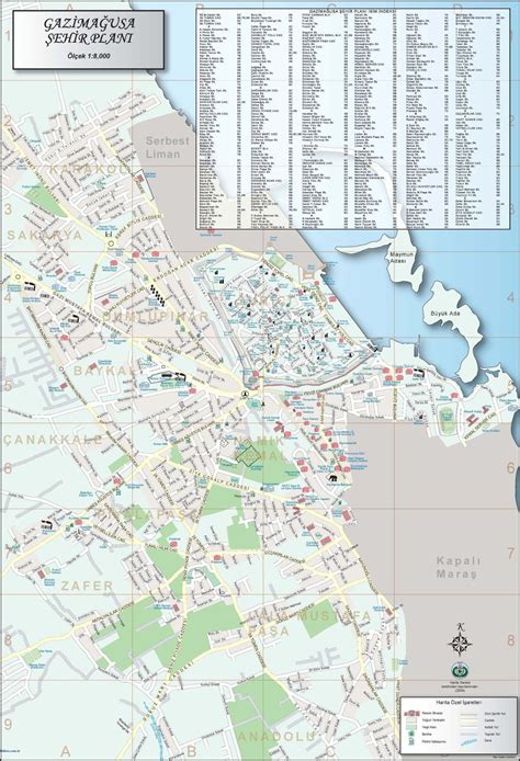 Street Map Of Famagusta – North Cyprus Travel Guide