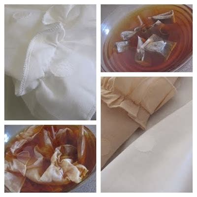 The Haby Goddess: Tea staining fabric