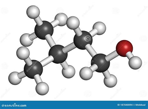 Isoamyl Alcohol Molecule. Skeletal Formula. Vector Illustration | CartoonDealer.com #187171162