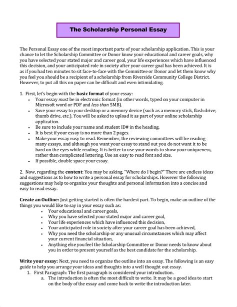 Scholarship Essay - 10+ Examples, Format, How to Create, PDF