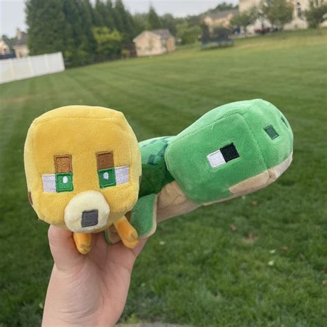 Minecraft Plush Two Minecraft plush. Ocelot cat and... - Depop