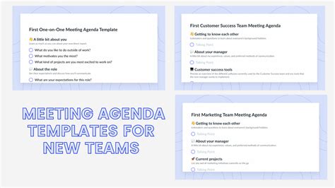 7 Meeting Agenda Templates To Use With A New Team | Fellow.app