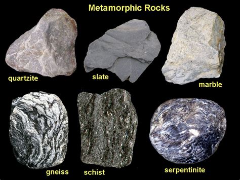 Types Of Metamorphic Rocks