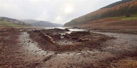 Abandoned Derwent village reappears in Peak District for first time in 23 years