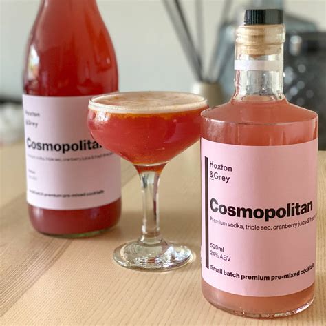 Premium Bottled Cosmopolitan Cocktail By Hunter & Grey Cocktails