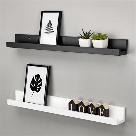 AGEDRUP Photo Shelf 60cm (Black) em 2020 | Prateleiras flutuantes ...