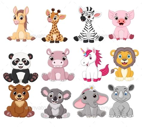 Baby Zoo Animals Cartoon