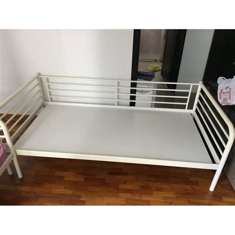 Ikea single metal bed frame, Furniture & Home Living, Furniture, Bed Frames & Mattresses on ...