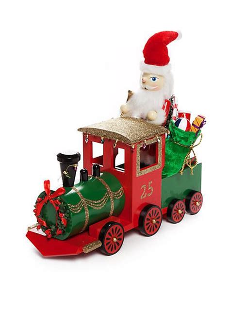 Home Accents® Santa Stop Here Santa On Train Decor | Train decor ...