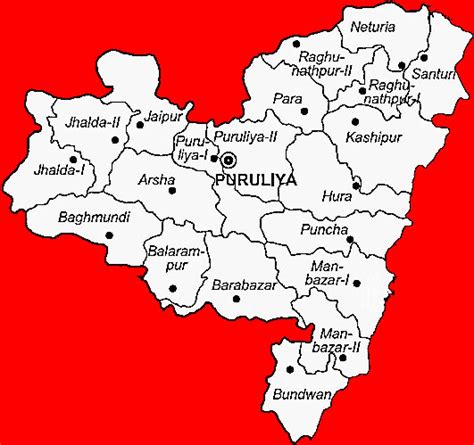 PURULIA DISTRICT MAP | ATA AAMADER PURULIA JELAR MAP