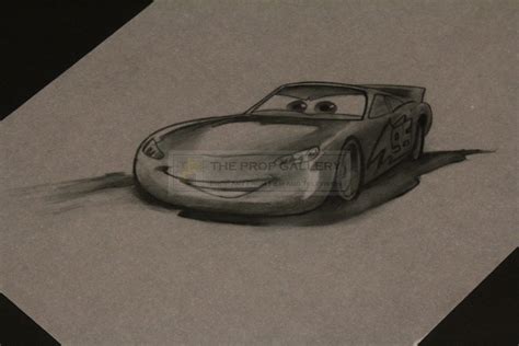 The Prop Gallery | Hand drawn Lightning McQueen poster concept artwork