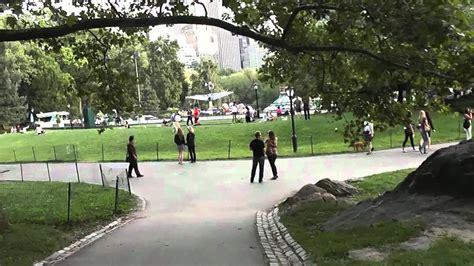 People watching and walking around in Central Park in HD August 2012 ...