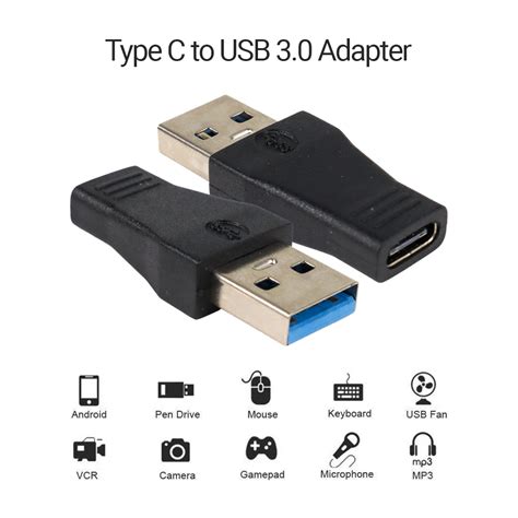 Adaptor Konverter USB Type C ke USB 3.0 - AG975 - Black - JakartaNotebook.com