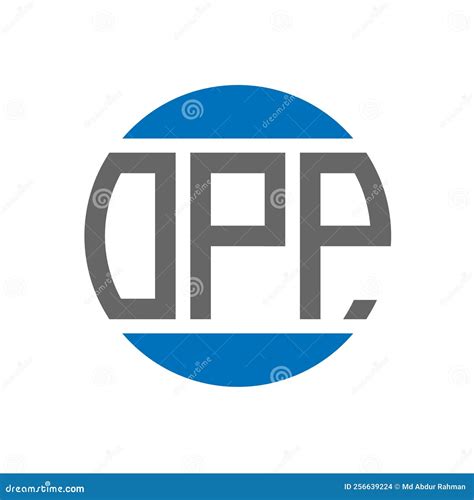 OPP Letter Logo Design on White Background. OPP Creative Initials Circle Logo Concept Stock ...