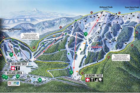 Mt. Hood Skibowl Piste Map | Plan of ski slopes and lifts | OnTheSnow