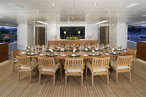 WHEELS Yacht Gallery | 12 person dining table, Dining room table, Large dining room table