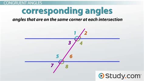 Parallel Lines and Transversals | Definition & Diagrams - Lesson ...