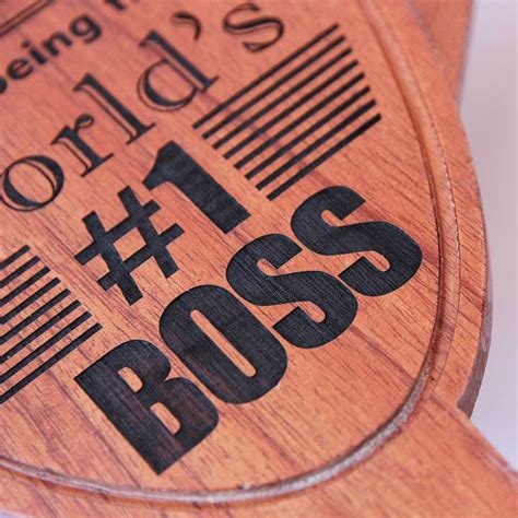 World's Best Boss Award Trophy- Wooden Trophy- Thank You Gift for Boss