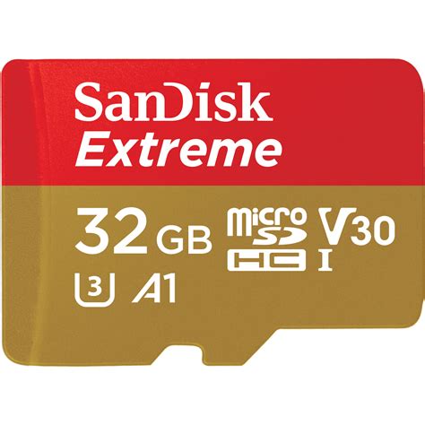 SanDisk 32GB Extreme UHS-I microSDHC Memory SDSQXAF-032G-GN6MA