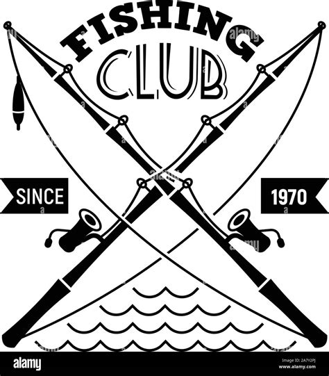 Fishing club logo, simple style Stock Vector Image & Art - Alamy