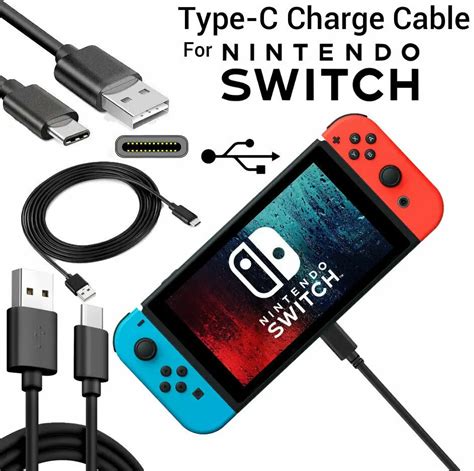 Charger Charging Lead Cable Long Cable for Nintendo Switch-in USB ...