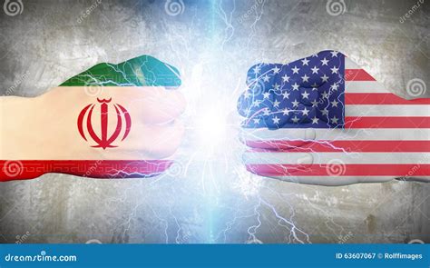 USA Vs Iran Stock Illustration - Image: 63607067