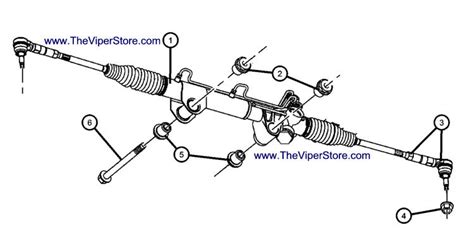 RAM SRT10 2004-2006 Factory Parts Diagrams Rack & Pinion, Power Steering, Gear