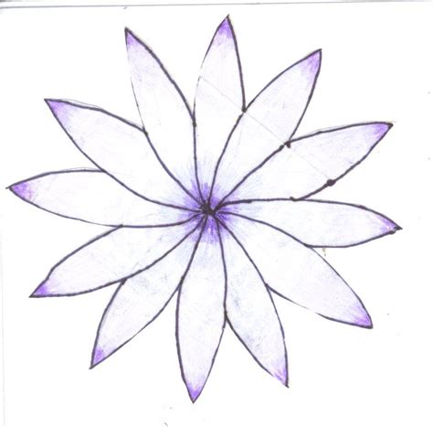 Flower | Easy flower drawings, Flower drawing, Pencil drawings of flowers