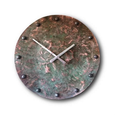 Large Copper Clock, Big Wall Clock, Home Decor, Original Clock, Handmade Clock, Design Clock ...