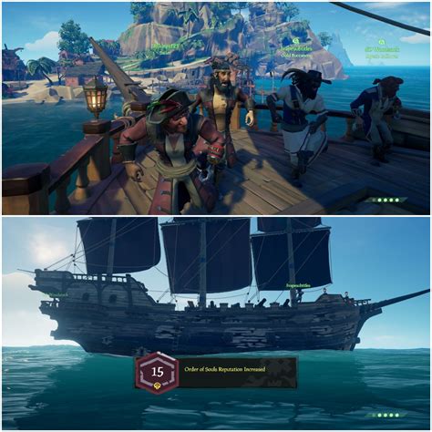 Joined a random galleon crew just as they were about to do a skeleton ...