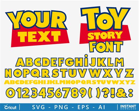 Cartoon Font SVG Toy Story Otf Layered Toy Story Font - Etsy UK